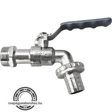 kerti kifolyócsap, karos, tömlővéges; 1/2", 220g