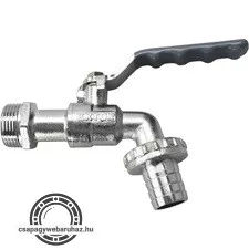 kerti kifolyócsap, karos, tömlővéges; 3/4", 230g