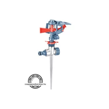   locsoló, leszúrható pulzálós forgó, műanyag+fém; kuplung csatlakozóval