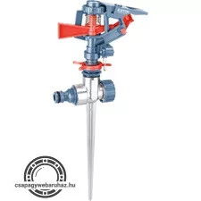 locsoló, leszúrható pulzálós forgó, műanyag+fém; kuplung csatlakozóval