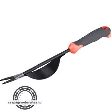 gyomkiszedő, fém, 36 cm, erősítéssel, műanyag/TPR nyél