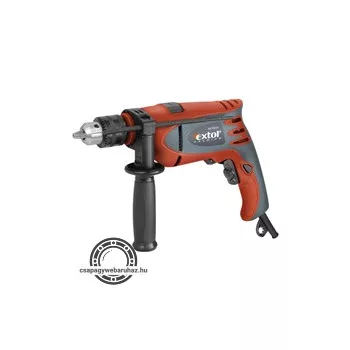   ütvefúrógép 750W, 0-3000 ford/perc, kulcsos tokmány, 1,5-13mm, papírdobozban