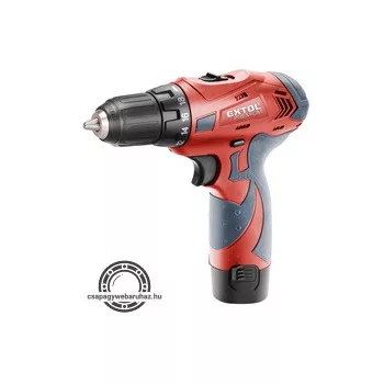   akkus fúrócsavarozó, 12V, Li-ion, 1db akku, 1db töltő, 1300 mAh; 21Nm