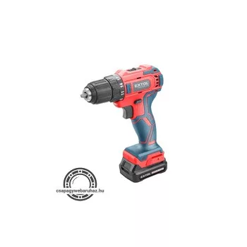   akkus fúrócsavarozó, 12V, szénkefe mentes, Li-ion, 1db akku, 1db töltő, 2000 mAh; 35Nm