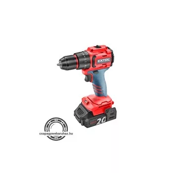   akkus ütvefúró- és csavarozó, Share20V, 20V, Li-ion, 50Nm, 1db akku, 1db töltő, 2000 mAh, 50Nm
