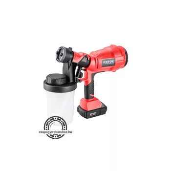   akkus festékszóró gép, Share20V, 20V, Li-ion, 1db akku, 1db töltő, 2000 mAh, 700 ml/perc