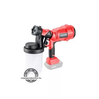   Akkus festékszóró gép, Share20V, 20V, Li-ion, AKKU és TÖLTŐ NÉLKÜL 700 ml/perc EXTOL 8891863