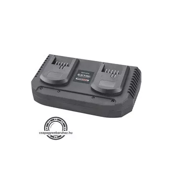 akkutöltő, dupla, Share20V 2×3,5A