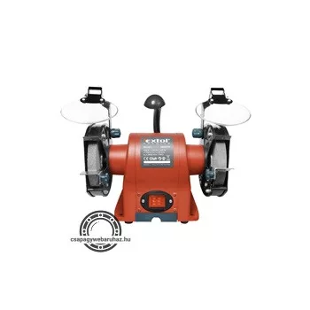   kettős köszörűgép 350W, száraz, 150×12,7×20mm, (P36, P80), 2950 ford/perc, 9kg, lámpával