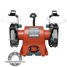 kettős köszörűgép 350W, száraz, 150×12,7×20mm, (P36, P80), 2950 ford/perc, 9kg, lámpával