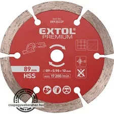 gyémántvágó korong, 89mm, szegmenses, a 8893022 mini körfűrészhez, csempére, járólapra