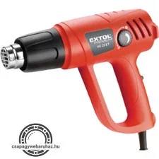 hőlégfúvó, 2000W két fokozatú, 1000W/2000W, 50-450/90-650°C, 250/500 L/perc, kofferban, tartozékokkal