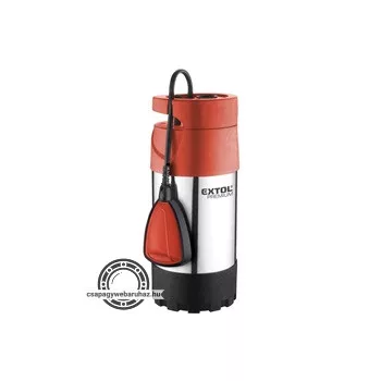   búvárszivattyú tiszta vízhez, úszókapcsolóval, 1000W, INOX ház, szállító teljesítmény: 5,5m3/h, max. száll.40m