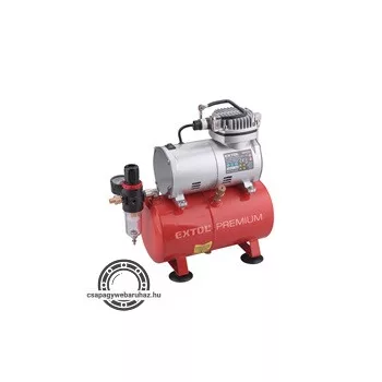   olajmentes légkompresszor, 230V/150W, 4 bar, 23 l/perc, 3l tank, airbrush festéshez