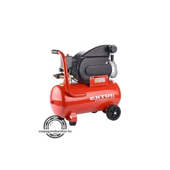   olajos légkompresszor, 1500W, 24l tartály, 8 bar; beszívott:200 l/min