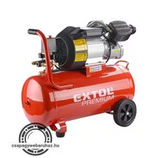 olajos légkompresszor, 2200W, 50l tartály, 8 bar; 356 l/min