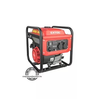   benzinmotoros áramfejlesztő, kézi indítás, 3,5 kVA, 230V, 1 fázisú, inverteres