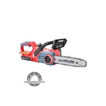   akkus láncfűrész gép, Garden20V, 20V, Li-ion, 1db akku, 1db töltő, 2000 mAh, vezetőhossz 305mm, Oregon lánc és vezető