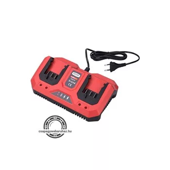   akkutöltő dupla, Garden20V, 20V, 2×2,4A a 8895780 és 8895782 akkuhoz