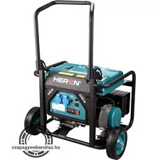Heron, benzinmotoros áramfejlesztő, 1 fázisú, max. teljesítmény 3 kVA