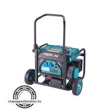 Heron, benzinmotoros áramfejlesztő, 1 fázisú, max. teljesítmény 3 kVA, elektromos indítás