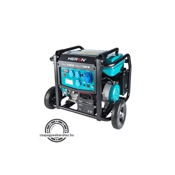   Heron, benzinmotoros áramfejlesztő, 8000 VA, 230V, hordozható