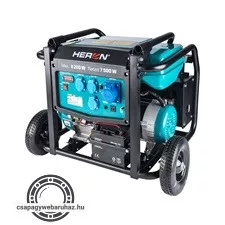 Heron, benzinmotoros áramfejlesztő, 8000 VA, 230V, hordozható