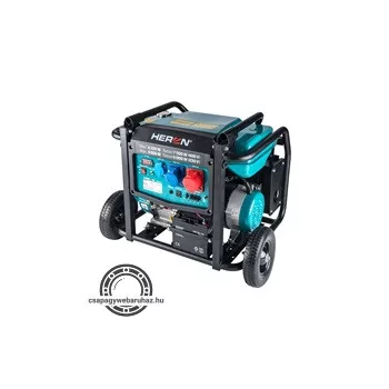   Heron, benzinmotoros áramfejlesztő, 8000 VA, 400/230 V, hordozható