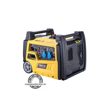   Heron, benzinmotoros áramfejlesztő, kézi indítás, 3,0 kVA, 230V, 1 fázisú, inverteres