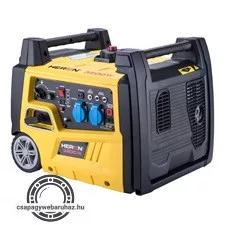 Heron, benzinmotoros áramfejlesztő, kézi indítás, 3,0 kVA, 230V, 1 fázisú, inverteres
