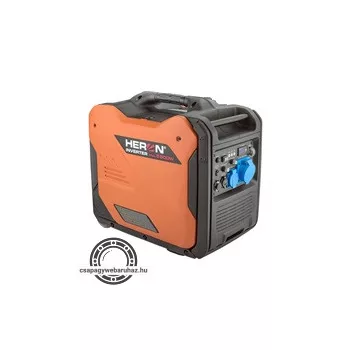   Heron, benzinmotoros áramfejlesztő, csendes üzemű, 5,0 kVA, 230V, 1 fázisú, inverteres