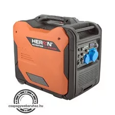 Heron, benzinmotoros áramfejlesztő, csendes üzemű, 5,0 kVA, 230V, 1 fázisú, inverteres