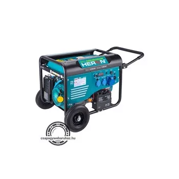   Benzin-gázmotoros áramfejlesztő, 8000 VA, 230 V, ATS előkészítéssel