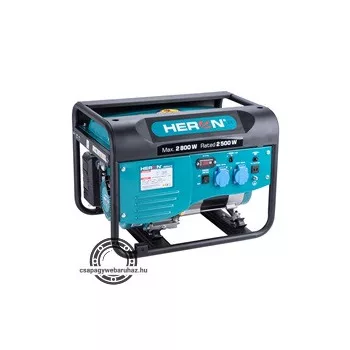   Heron, benzinmotoros áramfejlesztő, max 2600 VA, egyfázisú