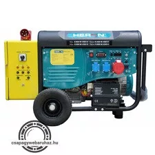 HERON 420 YELLOW +, háromfázisú, 6 kVA-es, vészhelyzeti áramfejlesztő; kommunikációs egységgel