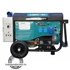 HERON 421 WHITE, egyfázisú, 6,8 kVA-es, vészhelyzeti áramfejlesztő