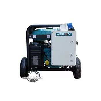   HERON 421 WHITE +; egyfázisú, 6,8 kVA-es, vészhelyzeti áramfejlesztő, kommunikásiós egységgel