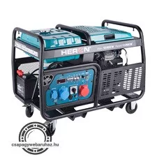 benzinmotoros áramfejlesztő,  13/11 kVA, három- és egyfázisú, benzin üzemű, önindítós