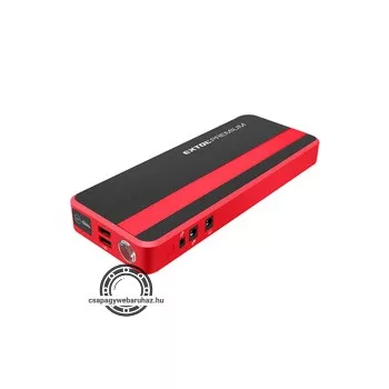   autós indító, benzin- és dízelmotorokhoz., beépített 18000 mAh Li-polimer akkuval + power bank 5V és 19V, "bikázó", 700A