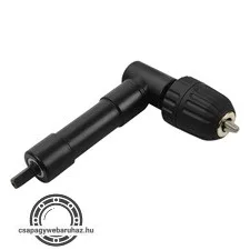 gyorstokmány, L-alakú, befogás: 0,8-10mm, csatlakozás 3/8", 24UNF (sarokfúró adapter)