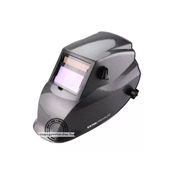   hegesztőpajzs, automatikus, önsötétedő, állítható érzékenység+sötétítés, carbon design