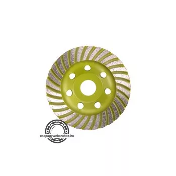   gyémántcsiszoló korong; 115mm×22,2mm, Turbo/lamellás jellegű