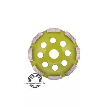 gyémántcsiszoló korong; 125mm×22,2mm, egysoros