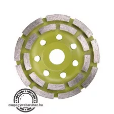 gyémántcsiszoló korong; 115mm×22,2mm, kétsoros