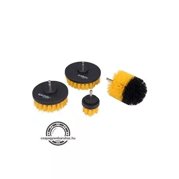   nylon csiszoló kefe klt. 4 db; 1/4"×25 mm csap, fúrógépbe fogható