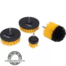 nylon csiszoló kefe klt. 4 db; 1/4"×25 mm csap, fúrógépbe fogható