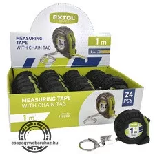mérőszalag kulcstartó; 1m