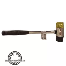 gumikalapács (illesztő kalapács) fém nyéllel, gumi/műanyag fejek; 35 mm