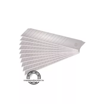   pengék tapétavágó késhez  18mm 10db-os, törhető (műa.tokban) 15-ös osztású