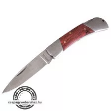 zsebkés, fanyelű, bliszterben, 110mm, rugós rögzítéssel